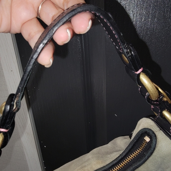 Juicy Couture Black and Pink Shoulder Bag
